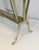 Neoclassical Brass and Glass Magazine Rack For Sale - Image 6 of 13