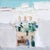 Lisboa I by Heiko Mattausch | Oil on canvas on board Abstract depiction of a white building with plants. For Sale