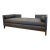 Modern Charcoal Felt Double Chaise Lounge For Sale