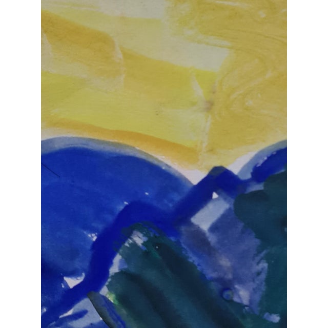 Gabrielle Ricard-Cordingley, Fauvist Landscape, Gouache & Watercolor on Paper, 1960s For Sale - Image 4 of 7