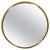 Mid-Century Modern Rounded Brass Mirror attributed to Glasmäster in Markaryd, Sweden, 1960s For Sale - Image 17 of 17