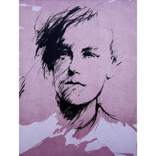 Ernest Pignon-Ernest Portrait of Rimbaud, 1986 Color lithograph Signed in pencil by the artist Justified EA (artist's...