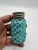 Antique Blue Lattice Blown Glass Salt or Pepper Shaker by Northwood, Circa 1890-1910's For Sale - Image 9 of 9