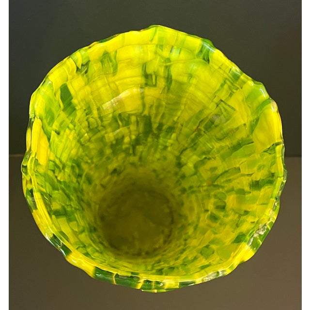 Like New NEVER-displayed Studio Art Glass Vase. Kept in closet since acquisition is early 2000’s (approximately 2002)....