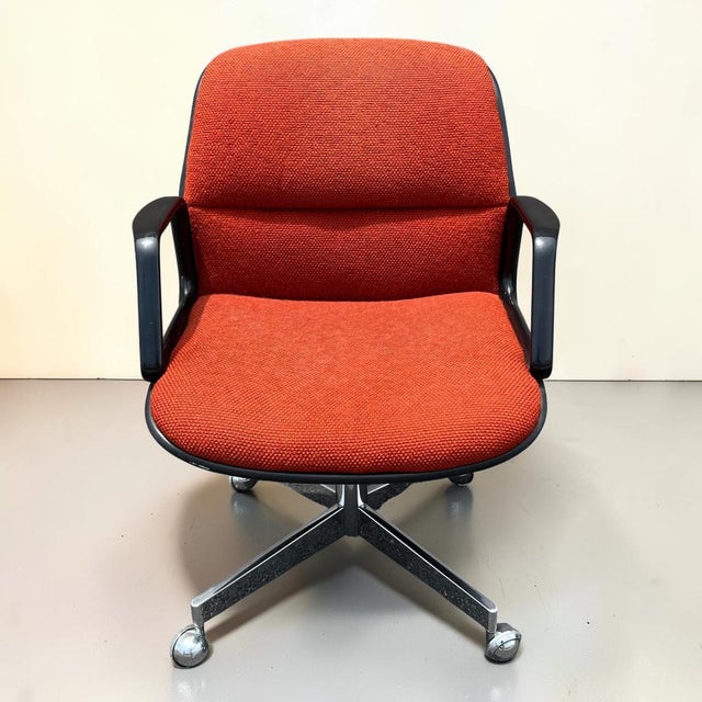 1970s Mid Century Modern Charles Pollock Style Office Chair by All Steel For Sale - Image 9 of 10