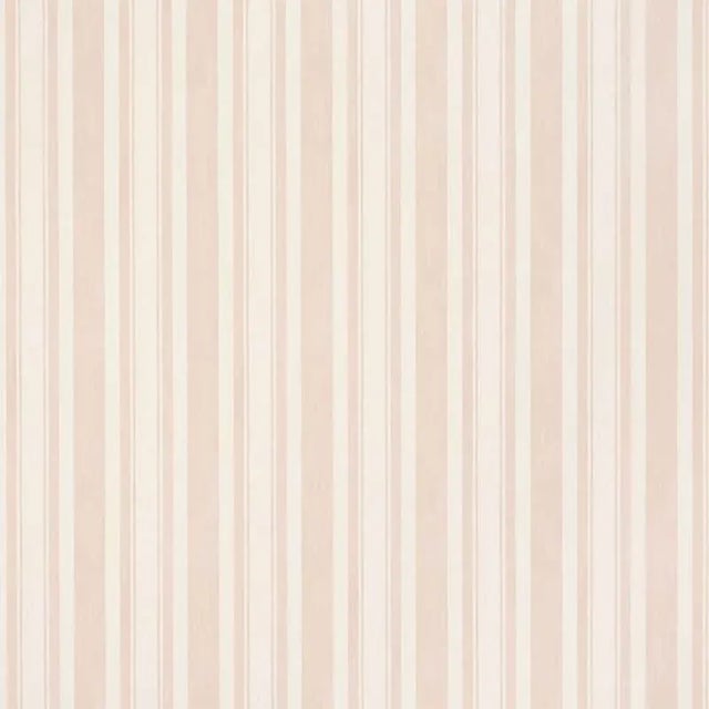 Schumacher x Miles Redd Villa Stripe Wallpaper in Blush For Sale