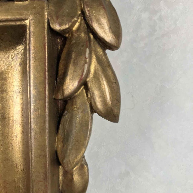 1980s Empire Carved Golden Mirror, 1980s For Sale - Image 5 of 10
