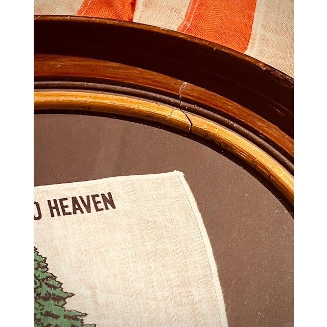 American Authentic Vintage American Revolutionary Flag Bicentennial 1976 an Appeal to Heaven Beautifully Presented in 19th Century Walnut Frame. For Sale - Image 3 of 7
