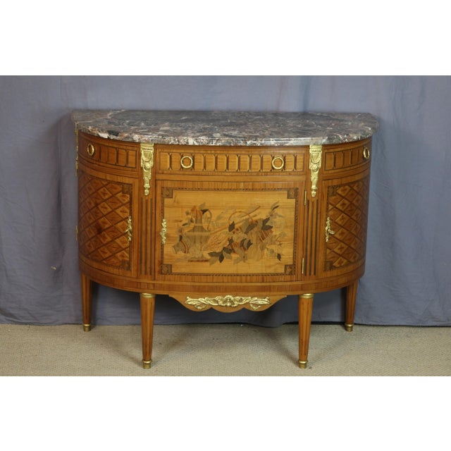 Vintage Half Moon Dresser, 1940s For Sale - Image 14 of 14