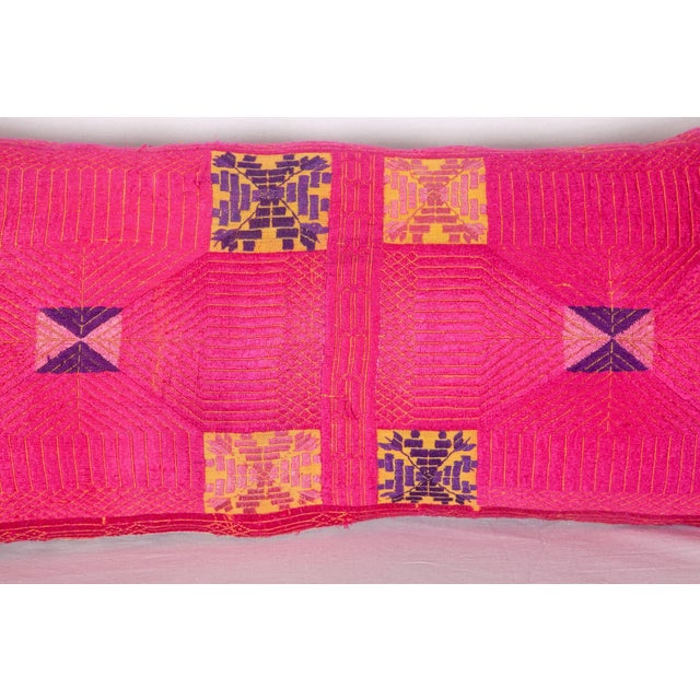 Pillow Made Out of a 1930s Swat Embroidery | Chairish