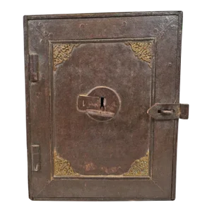 Antique India Iron Safe Box
