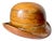 Antique Wooden Bowler Hat Block Mold, Early 20th Century For Sale
