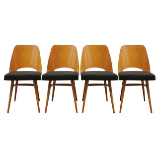 Dining Chairs by Radomir Hoffman for Ton, 1950s, Set of 4 For Sale