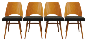 Dining Chairs by Radomir Hoffman for Ton, 1950s, Set of 4