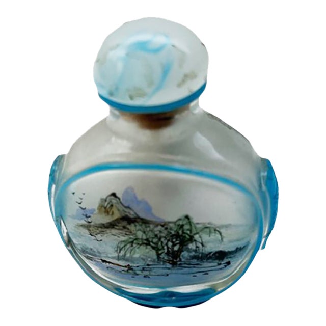 Antique Hand-Painted Japanese Parfum Flacon For Sale