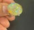 14 Carat Oval Shape Ethiopian Opal Cocktail Ring in Platinum For Sale - Image 4 of 18