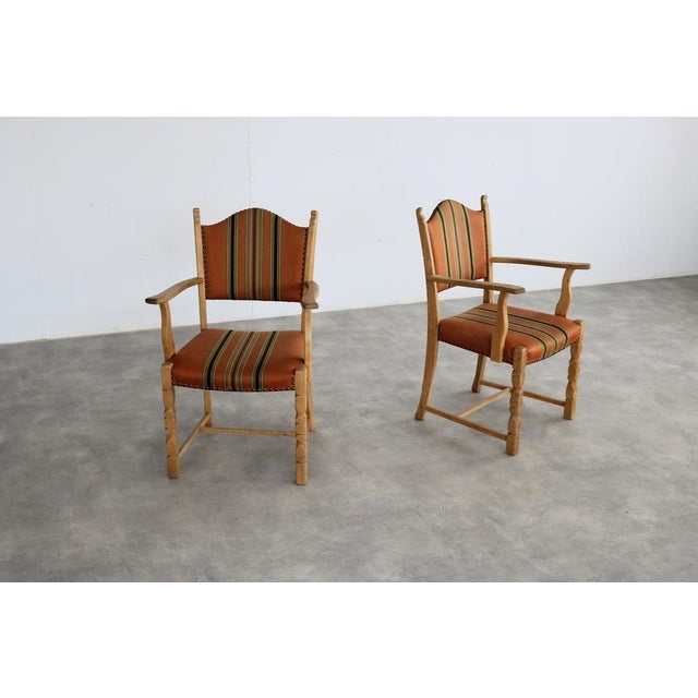 Wood Set of Vintage Danish Brutalist Dining Chairs, 1960s For Sale - Image 7 of 10