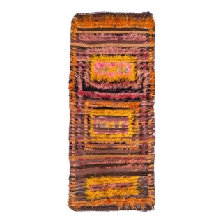 Vintage Decorative Turkish Tulu Rug For Sale