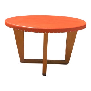 1950’s Samuel Marx Style Circular Coffee Table For Sale