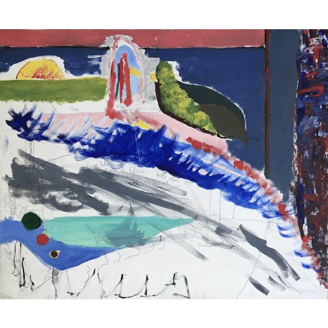 Michel Gemignani, Étude - Coucher de soleil, Gouache on Canvas For Sale - Image 6 of 6