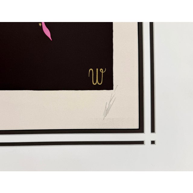 Serigraph in colors on paper from the Alphabet Suite. Hand signed by Erte lower right. Hand numbered 172/350 lower left....