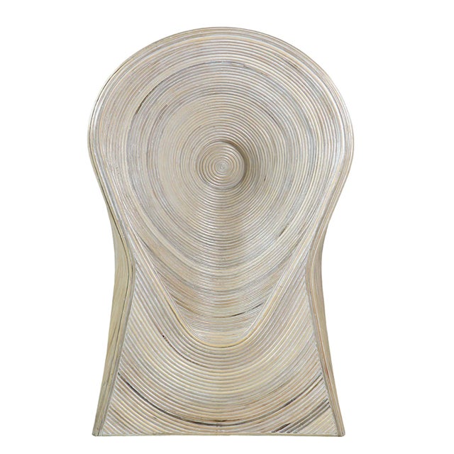 Contemporary Matthew Izzo Home Stilletto Natural Rattan Lounger For Sale - Image 3 of 4