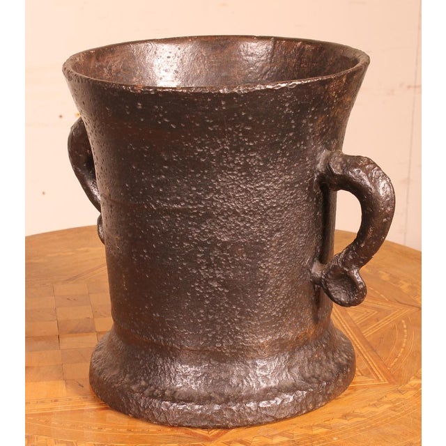 16th Century Cast Iron Mortar For Sale - Image 7 of 11