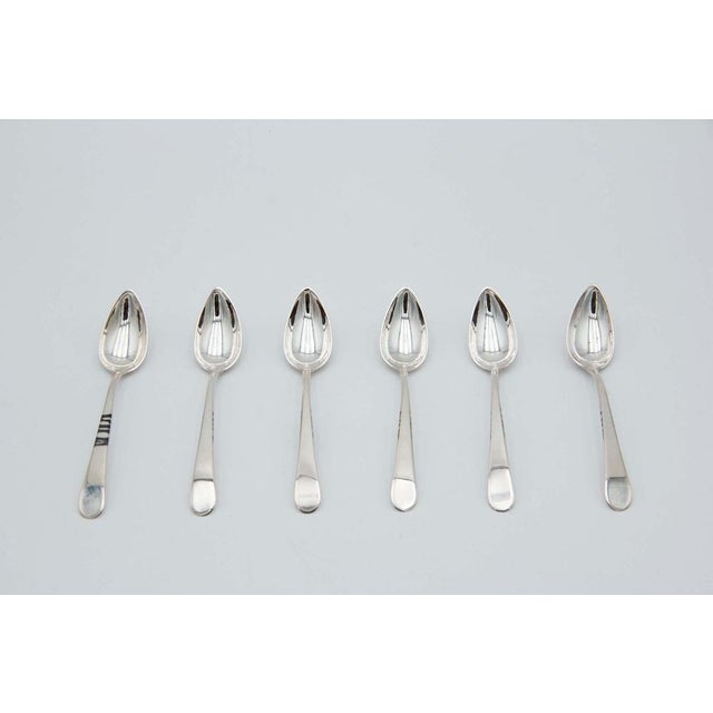 Silver Tea Spoons, Set of 6 For Sale - Image 3 of 3