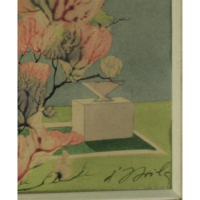 1950s Fine Art Mono Print by d'Avila Circa 1950s' For Sale - Image 5 of 9