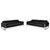 Romeo 2-Seater Sofas in Black Leather and Chrome from Calia, Set of 2 For Sale - Image 18 of 18
