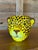 Vintage Italian Glazed Ceramic Leopard Head Cachepot by Rosenthal Netter For Sale - Image 10 of 10