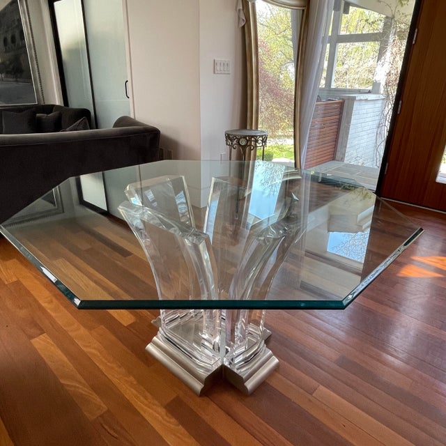 1990s Jeffrey Bigelow Art Deco Octagonal Dining Table Chairish