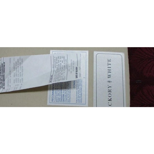 Wood 1980s Hickory White French Country Carved Living Room Arm Lounge Chair For Sale - Image 7 of 10