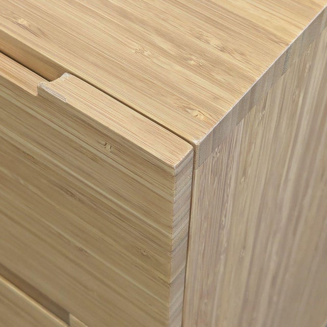 Tan Greenington Bamboo 6-Drawer Dresser – Modern Natural Finish For Sale - Image 8 of 9