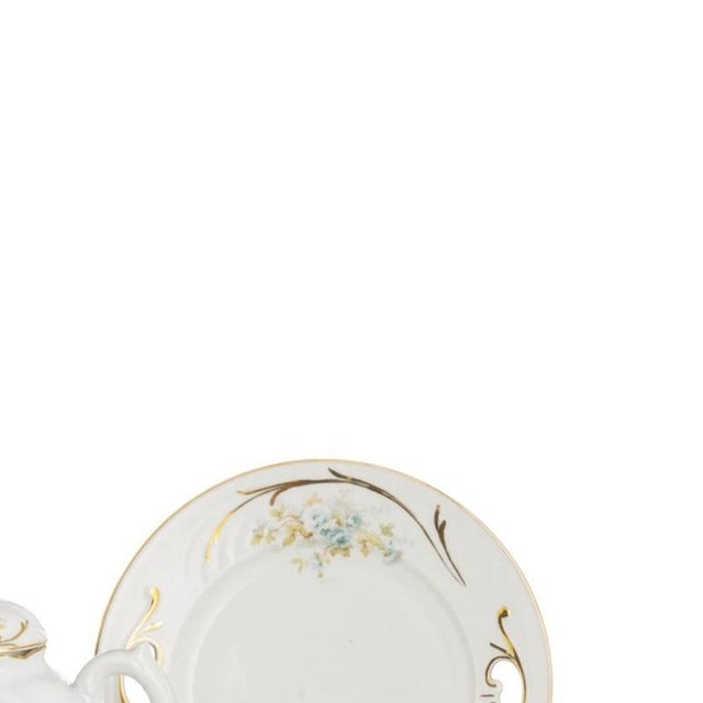 Porcelain Tea Service from Vista Alegre, Set of 33 For Sale - Image 4 of 6