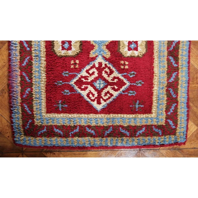 2000 - 2009 Vintage Hand-Knotted Rug in Wool, Bohemia For Sale - Image 5 of 7
