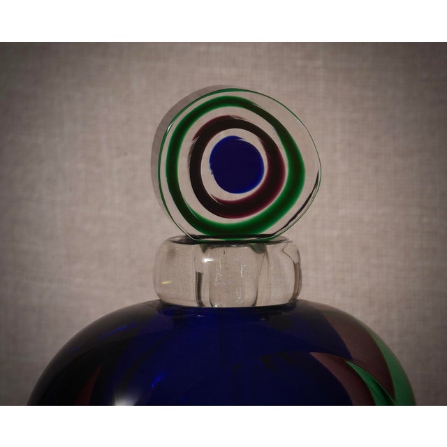 Mid-Century Modern Murano Glass Perfume Bottle, Italy, 1990s For Sale - Image 4 of 9