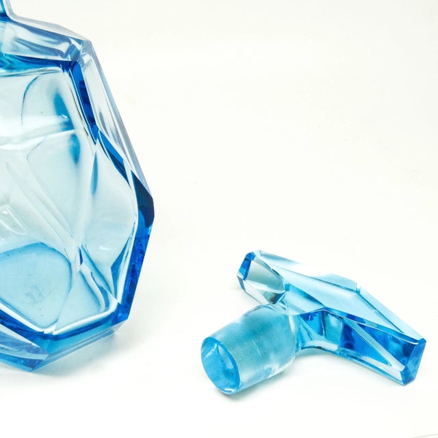 Art Deco Carafe from Moser, Czechoslovakia, 1930s For Sale - Image 6 of 9