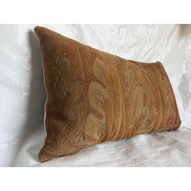 17th Century Brussels Landscape Tapestry Decorative Pillow For Sale - Image 4 of 7