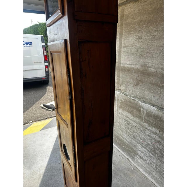 Antique Early 19th Century French Cherrywood Grandfather Clock Case For Sale - Image 12 of 18