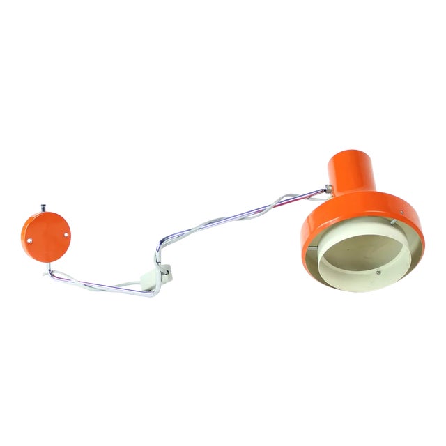 Metal Wall Lamp by Josef Hurka for Napako, 1960s For Sale