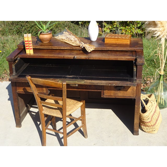 French Glove Makers Table in Oak For Sale - Image 10 of 18
