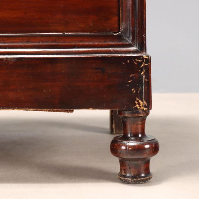 Wood Louis Philippe Chest of Drawers in Walnut For Sale - Image 7 of 12