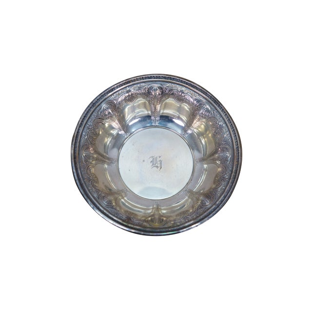 Persian Late 20th Century International Sterling Silver B27 Persian Compote Bowl Dish 113g 6" For Sale - Image 3 of 12