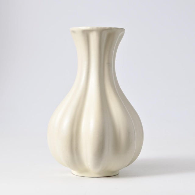 Mid-Century Modern Swedish Earthenware Vase from Upsala Ekeby, 1930s For Sale - Image 3 of 12