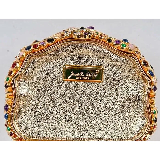 1980s 80s Judith Leiber Snuff Box Gemme Russe Cristallo Gemstones Crystal Minaudière Evening Bag Vintage For Sale - Image 5 of 15