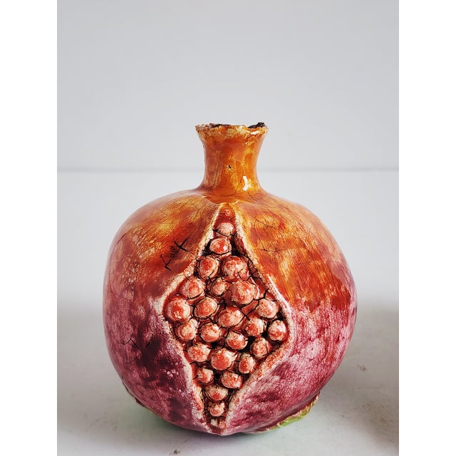 Vintage Arte Italica Ceramic Decorative Fruits-Set of 2 For Sale - Image 9 of 12