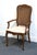 Lenoir Furniture Country French Style Cane Back Dining Arm Chair For Sale - Image 4 of 10