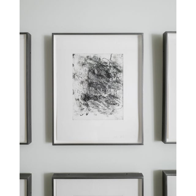A very rare set of ten contemporary "Untitled" etchings and aquatints on woven paper (6+4) by the American artist...