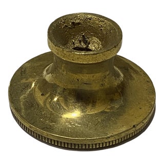 Vintage Solid Brass Chandelier Light Part Bobeche For Sale